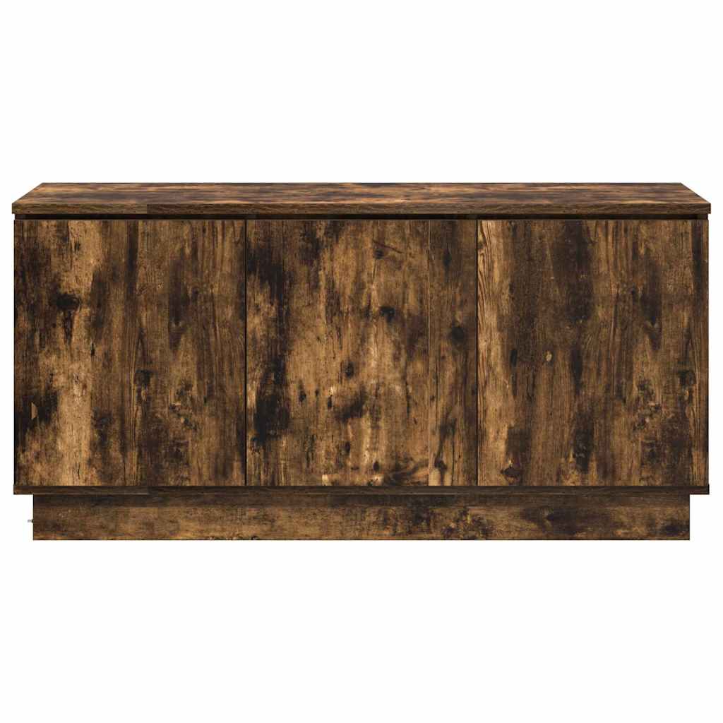 Cabinet TV cu LED Stejar afumat 100 x 38 x 49 cm Lemn compozit GartenMobel Dekor