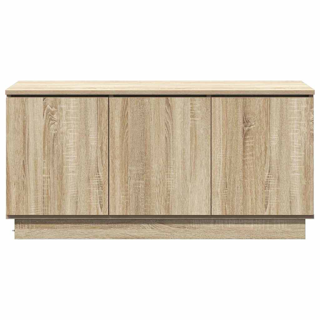 Cabinet TV cu LED Stejar sonoma 100 x 38 x 49 cm Lemn compozit GartenMobel Dekor