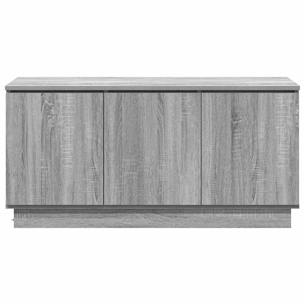 Cabinet TV cu LED sonoma gri 100 x 38 x 49 cm Lemn compozit GartenMobel Dekor