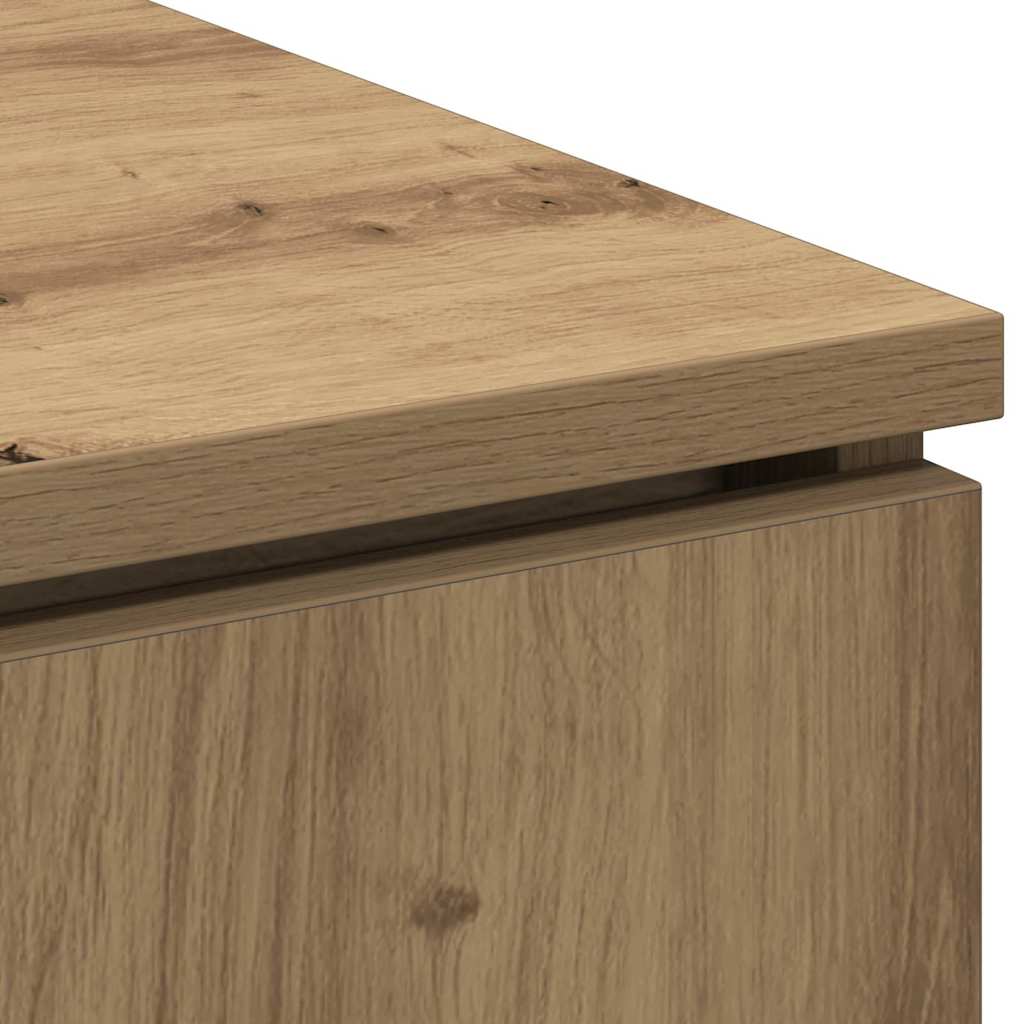 Cabinet TV cu LED stejar artizanal 100 x 38 x 49 cm GartenMobel Dekor