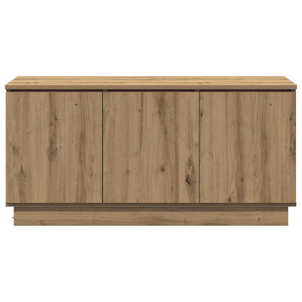 Cabinet TV cu LED stejar artizanal 100 x 38 x 49 cm GartenMobel Dekor