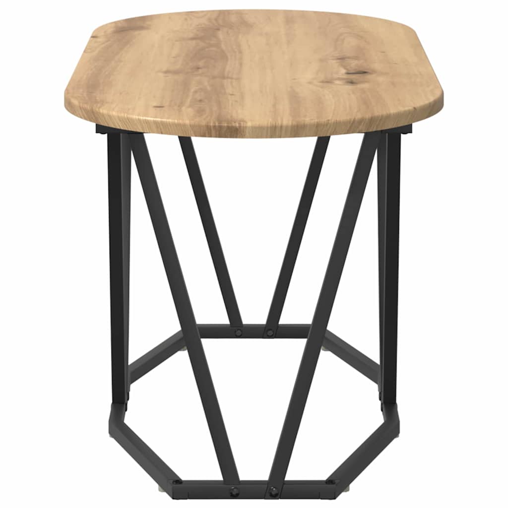 Masă de Cafea stejar artizanal 80 x 40 x 40.5 cm GartenMobel Dekor