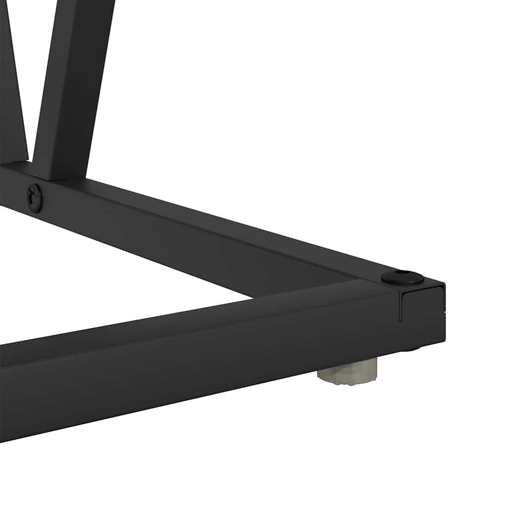 Masă de cafea sonoma gri 100 x 50 x 40 cm Lemn aranjat și metal GartenMobel Dekor