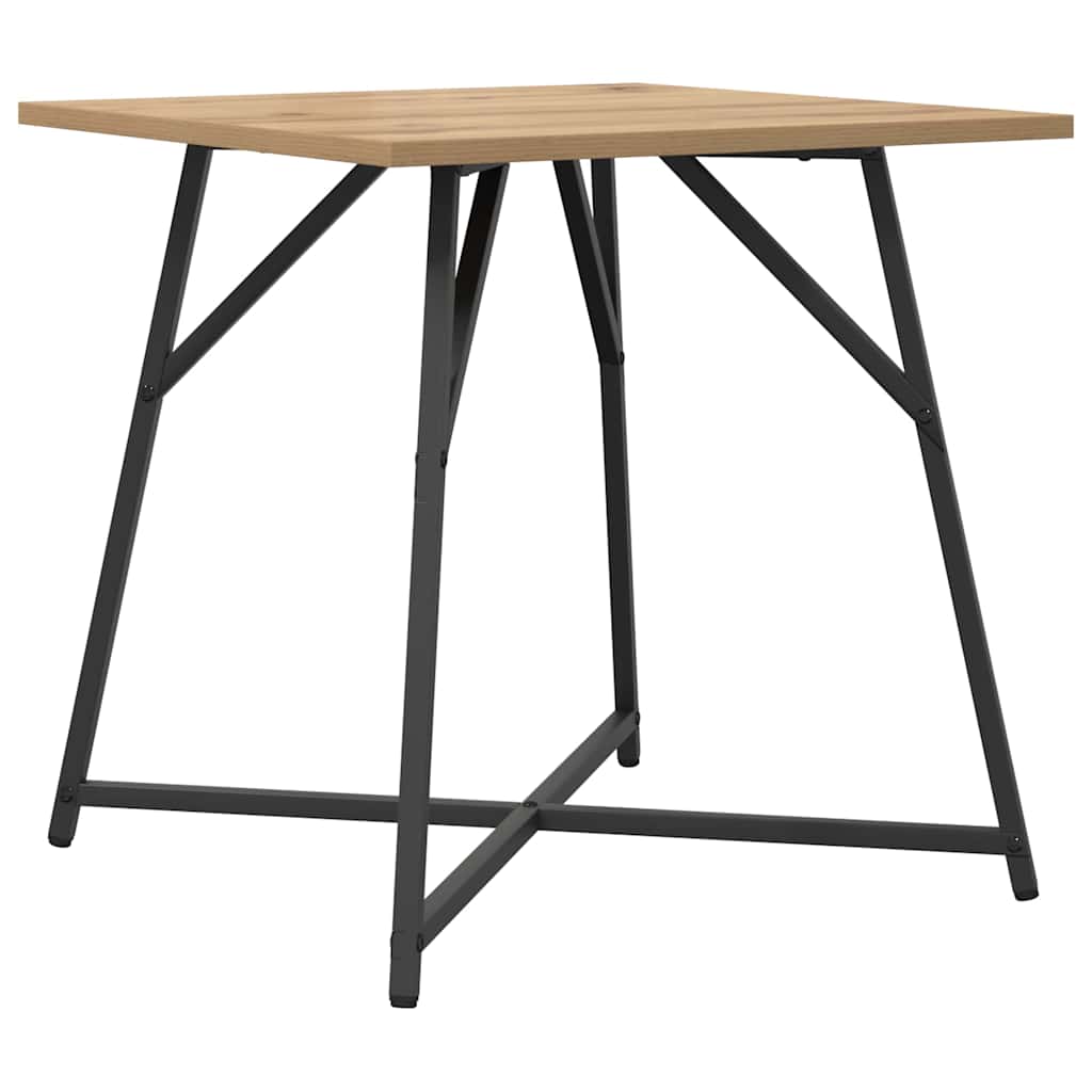 Set măsuțe laterale 2 pcs Stejar Artisan și Negru GartenMobel Dekor