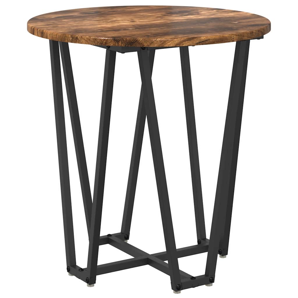 Set măsuțe laterale 2 pcs Stejar afumat și Negru GartenMobel Dekor