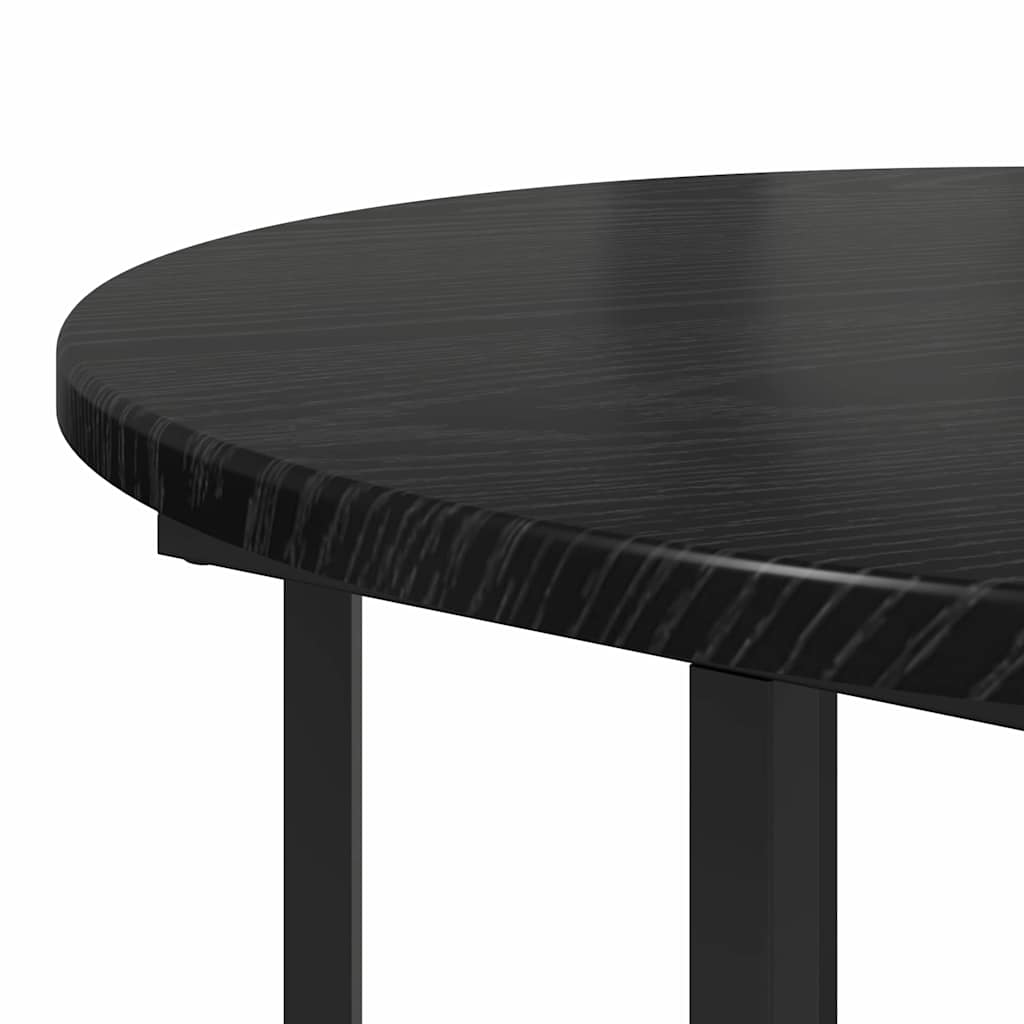 Set măsuțe laterale 2 pcs Stejar negru 50 x 50 x 50.5 cm GartenMobel Dekor