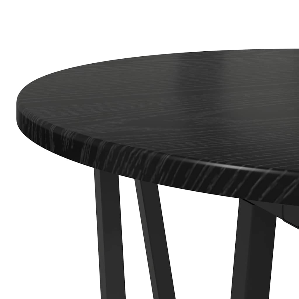 Set măsuțe laterale 2 pcs Stejar negru 50 x 50 x 50.5 cm GartenMobel Dekor