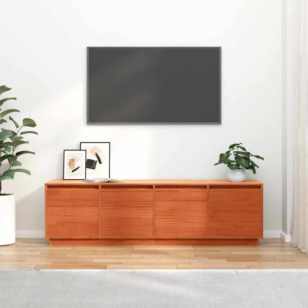 Cabinet TV Maro 156 x 37 x 45 cm Lemn masiv de pin GartenMobel Dekor