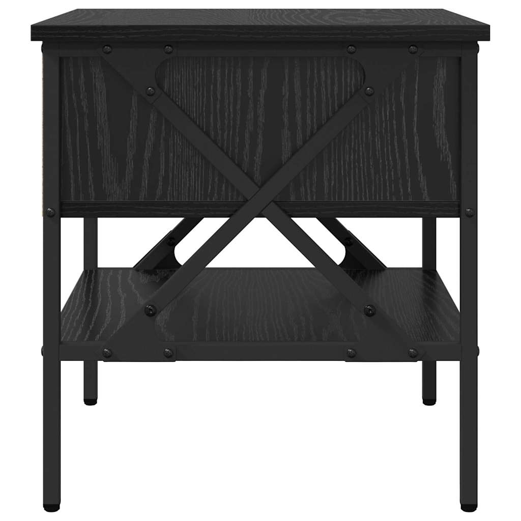 Cabinet de Noptieră 2 pcs Stejar negru 40 x 42 x 45 cm GartenMobel Dekor