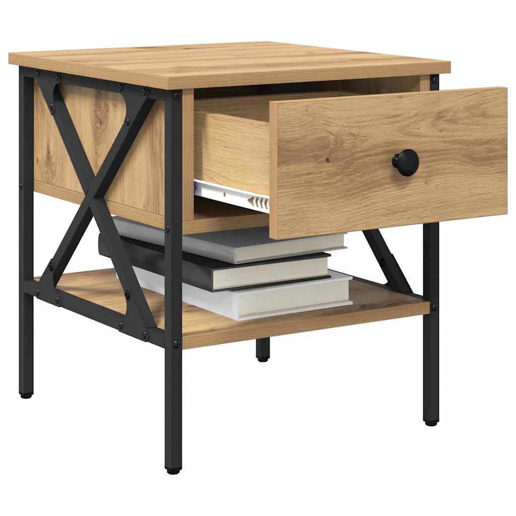 Cabinet de Noptieră 2 pcs stejar artizanal 40 x 42 x 45 cm GartenMobel Dekor