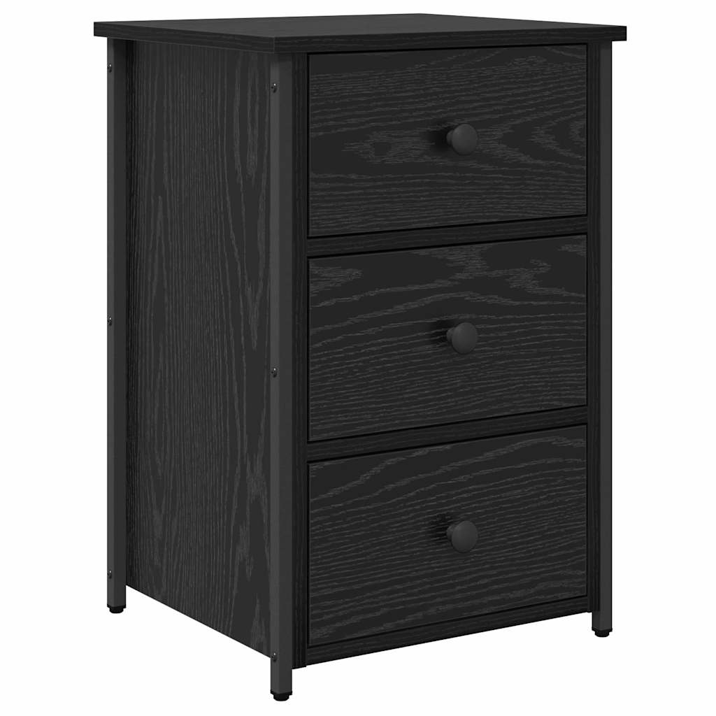 Cabinet de Noptieră cu sertar Stejar negru 40 x 36 x 60 cm GartenMobel Dekor