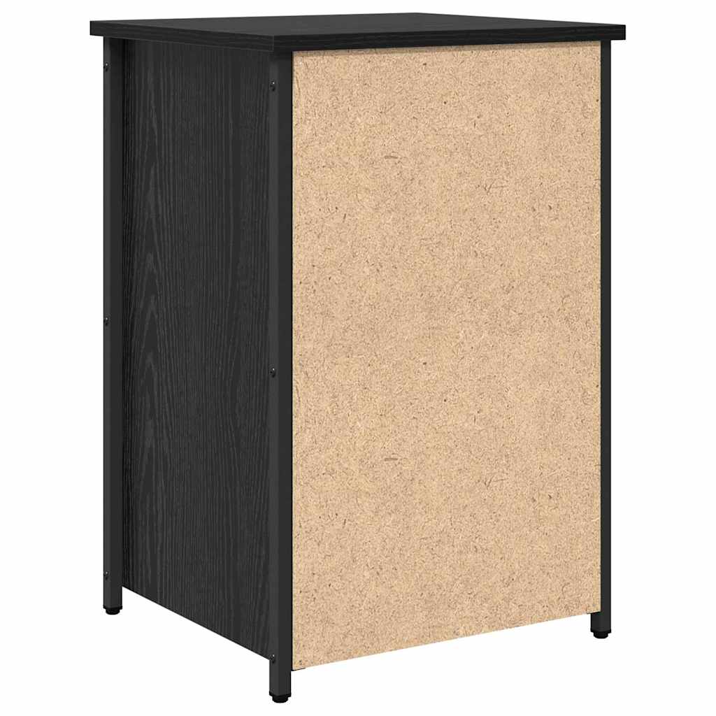 Cabinet de Noptieră cu sertar Stejar negru 40 x 36 x 60 cm GartenMobel Dekor