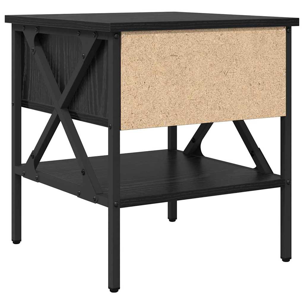 Cabinet de Noptieră cu sertar Stejar negru 40 x 42 x 45 cm GartenMobel Dekor