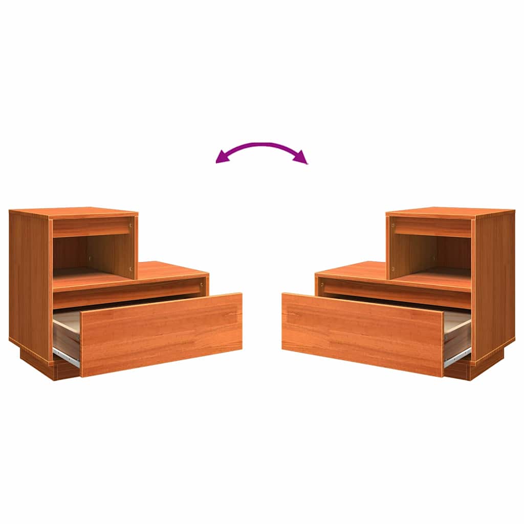 Dulap de noapte Maro ceruit 60 x 34 x 51 cm Lemn masiv de pin GartenMobel Dekor