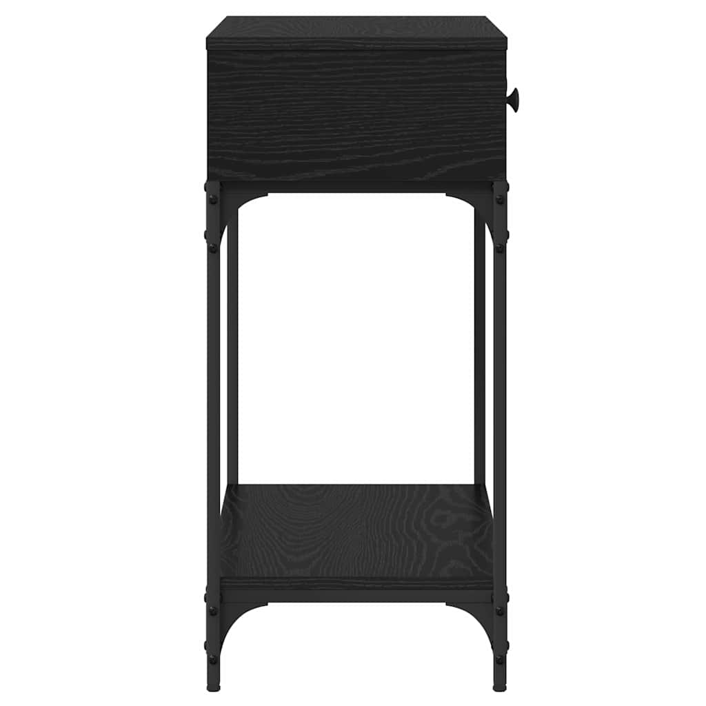Masă de consolă Stejar negru 75 x 34.5 x 75 cm Lemn compozit GartenMobel Dekor