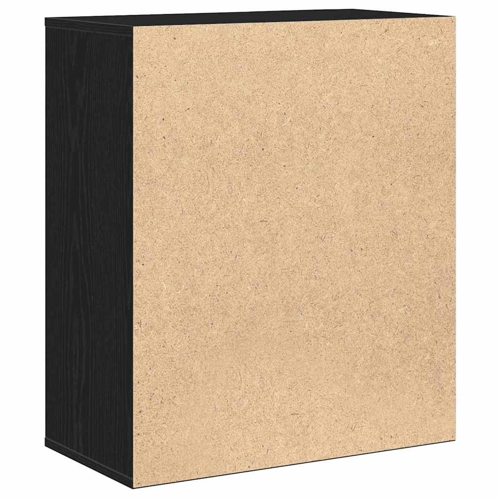 Bufet cu sertar Stejar negru 60 x 31 x 70 cm Lemn compozit GartenMobel Dekor