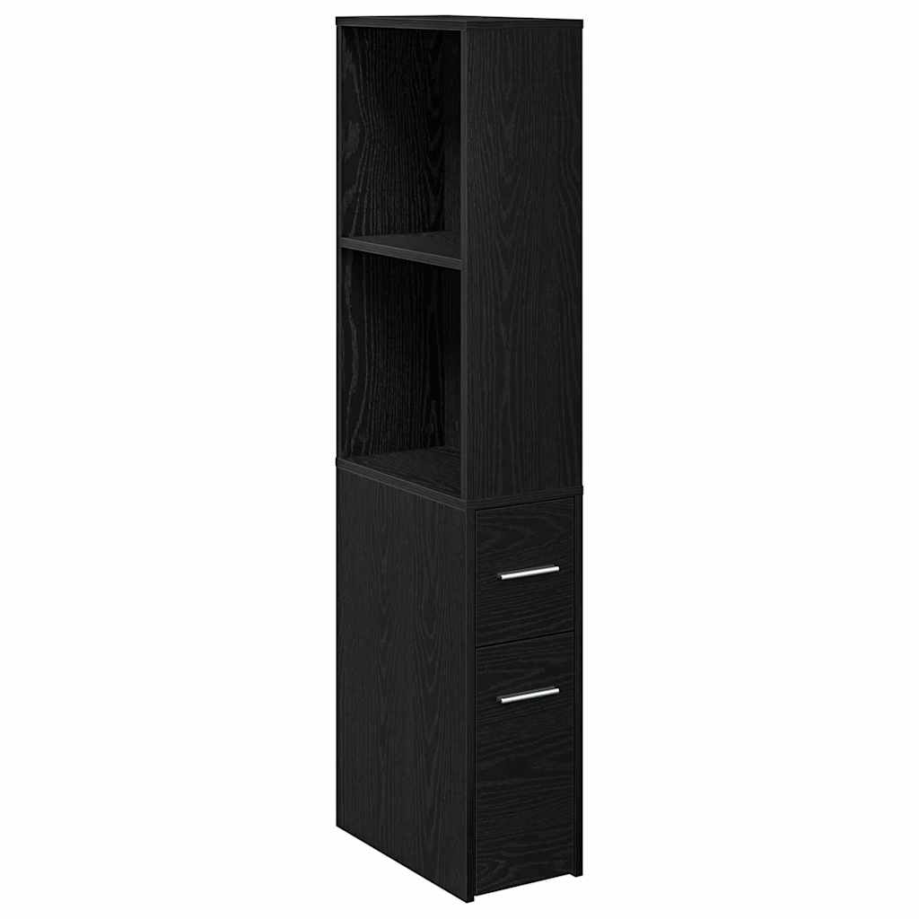 Dulap Îngust pentru Baie Stejar negru 22 x 41 x 135 cm GartenMobel Dekor