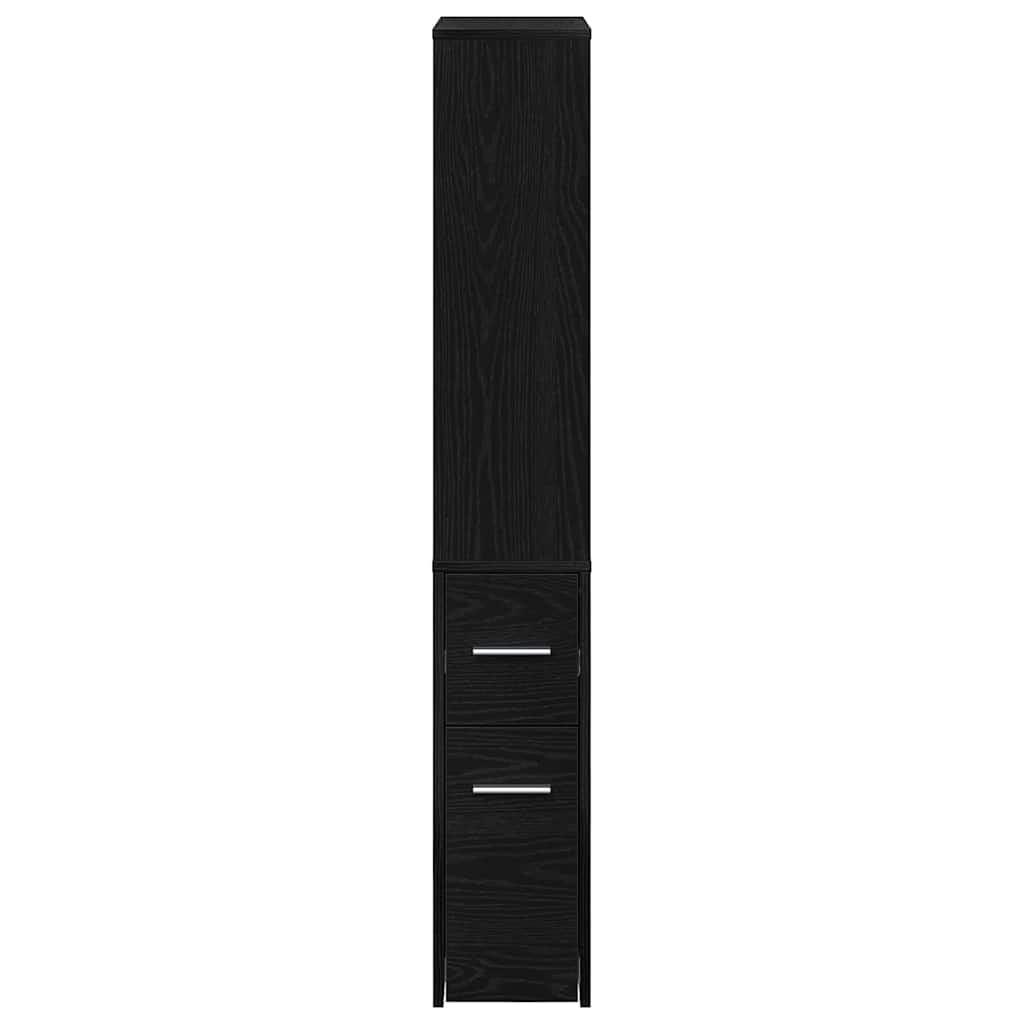 Dulap Îngust pentru Baie Stejar negru 22 x 41 x 135 cm GartenMobel Dekor