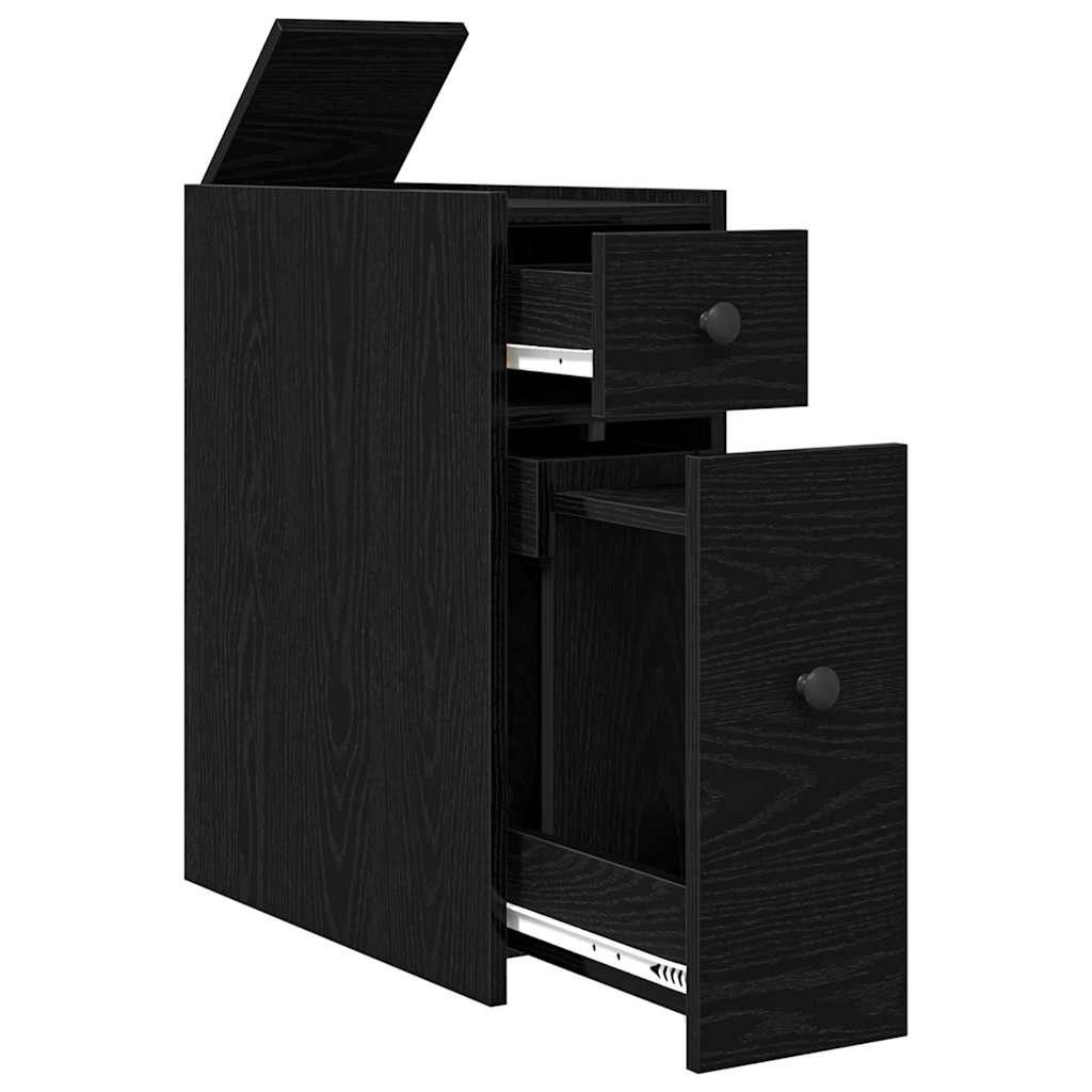 Dulap Îngust pentru Baie Stejar negru 80 x 18 x 60 cm GartenMobel Dekor