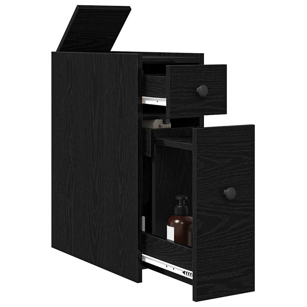 Dulap Îngust pentru Baie Stejar negru 80 x 18 x 60 cm GartenMobel Dekor