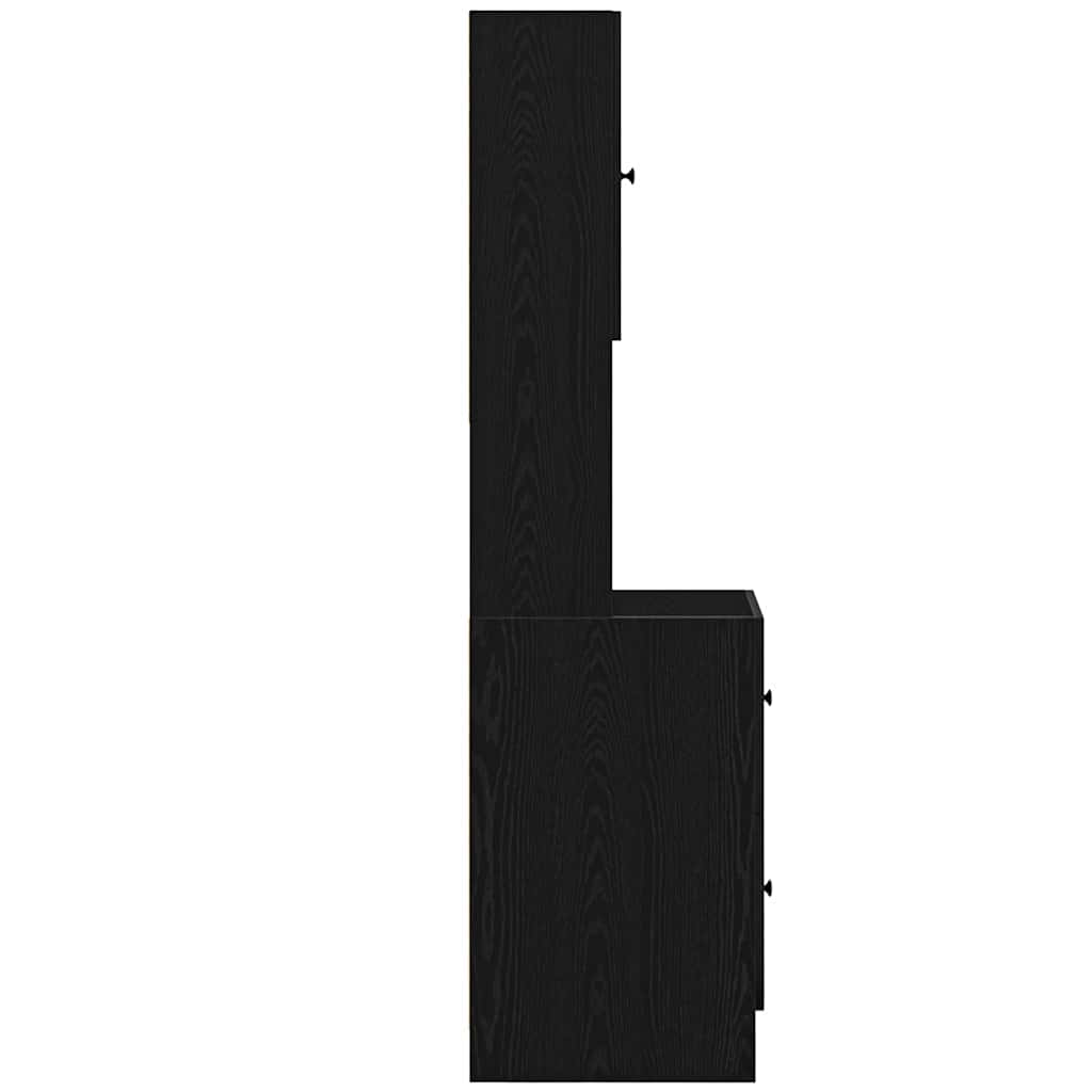 Dulap de bucătărie cu sertar cu raft Stejar negru Lemn compozit GartenMobel Dekor