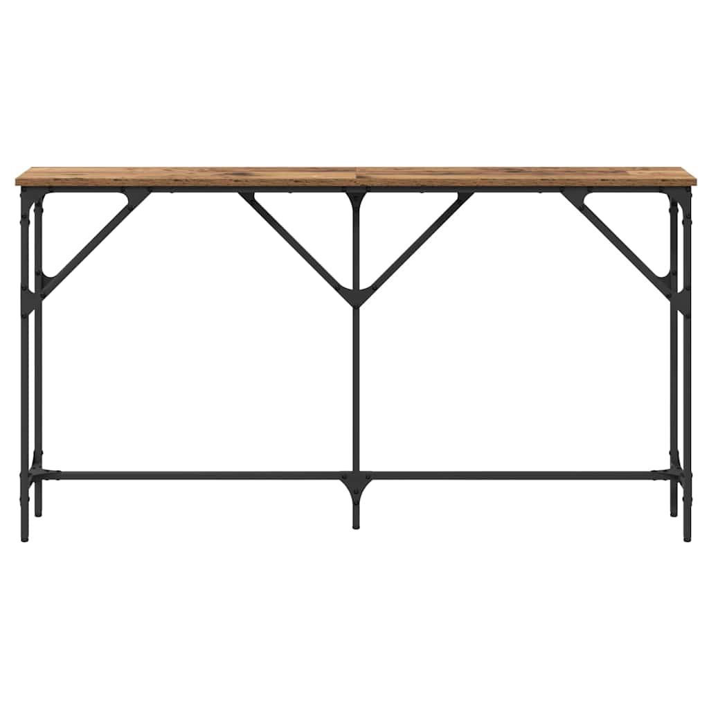 Masă console Lemn Vechi 140 x 23 x 75 cm Lemn compus și metal GartenMobel Dekor