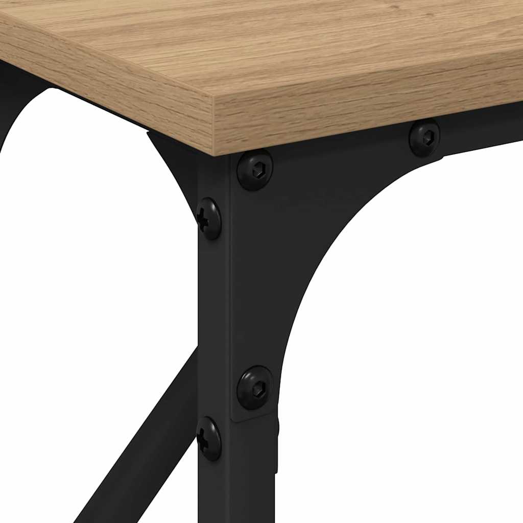 Masă console stejar artizanal 140 x 23 x 75 cm GartenMobel Dekor