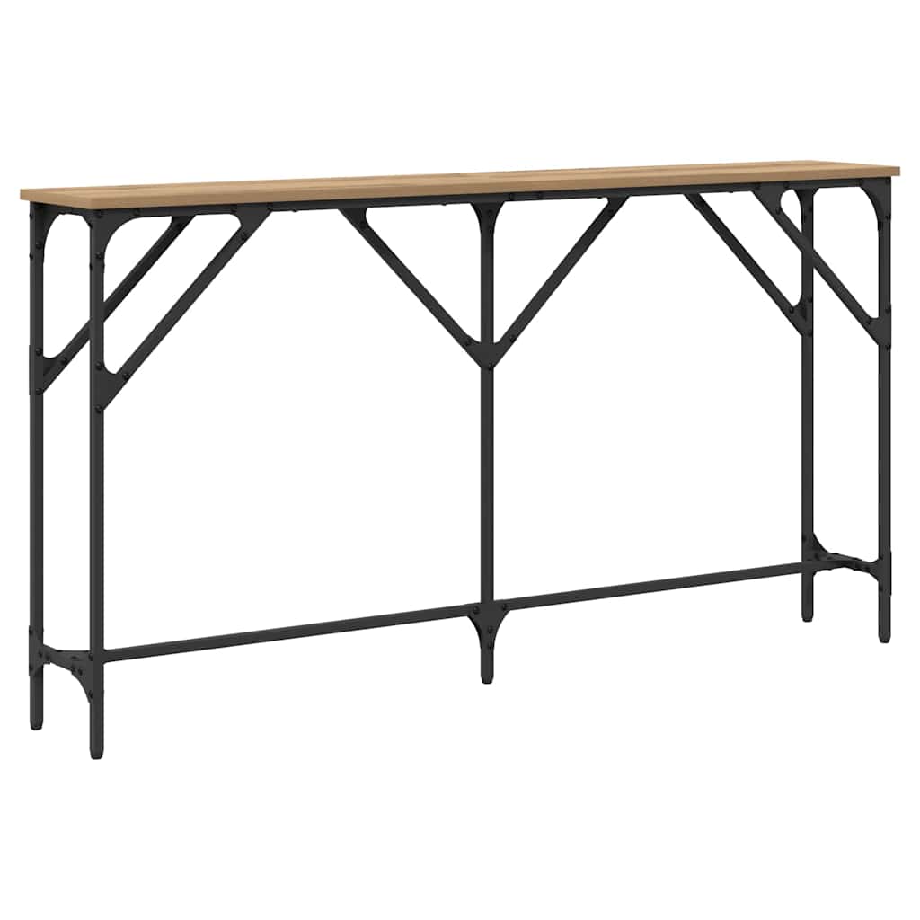 Masă console stejar artizanal 140 x 23 x 75 cm GartenMobel Dekor