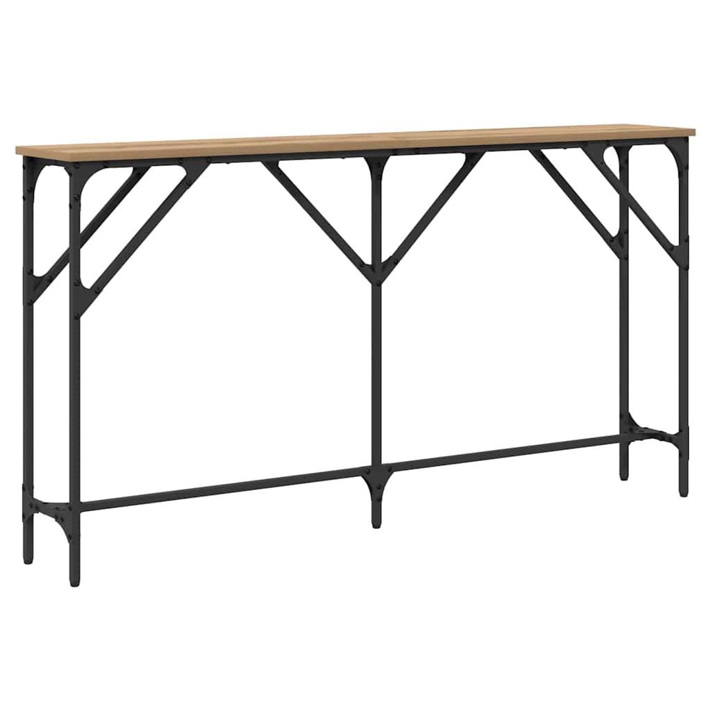 Masă console stejar artizanal 140 x 23 x 75 cm GartenMobel Dekor