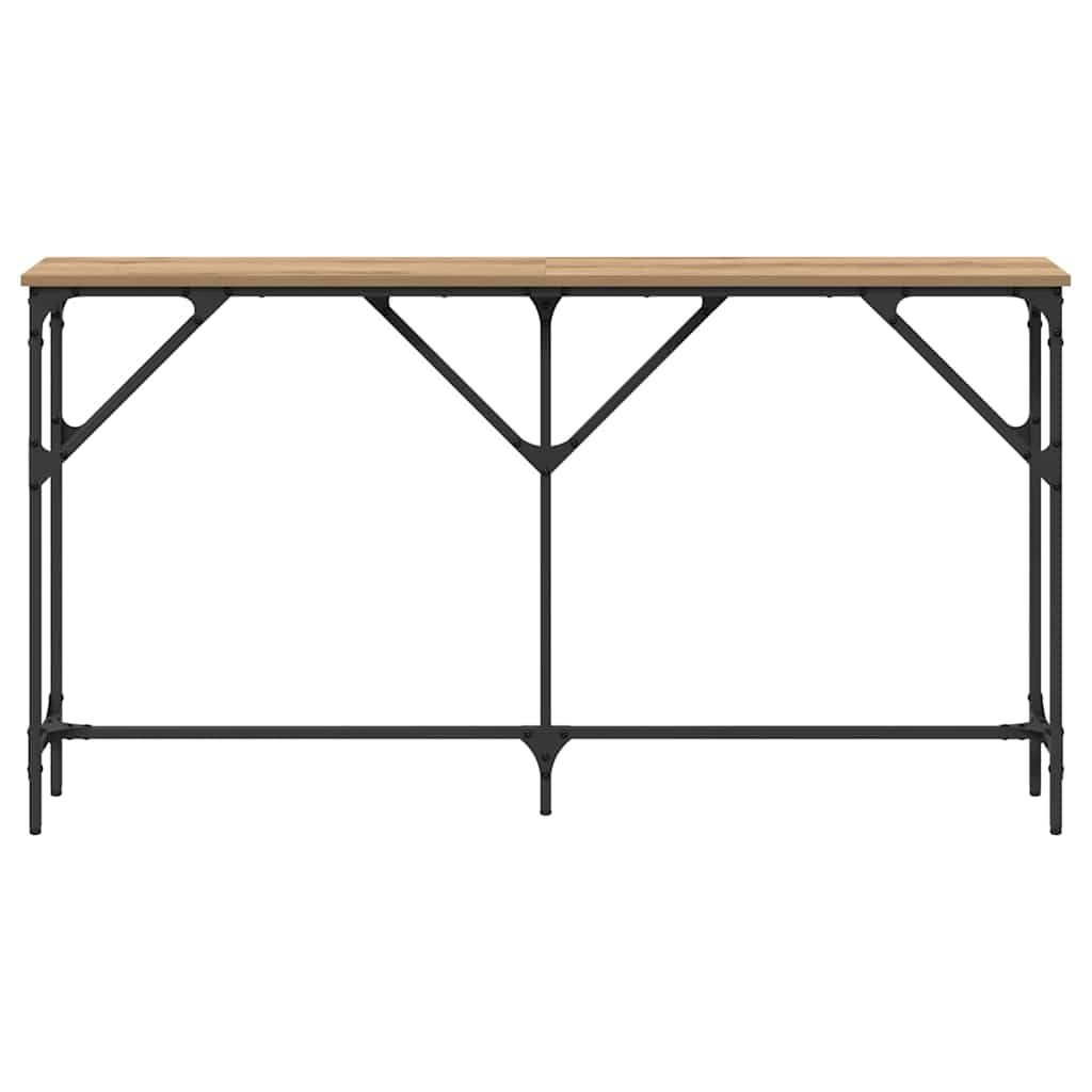 Masă console stejar artizanal 140 x 23 x 75 cm GartenMobel Dekor