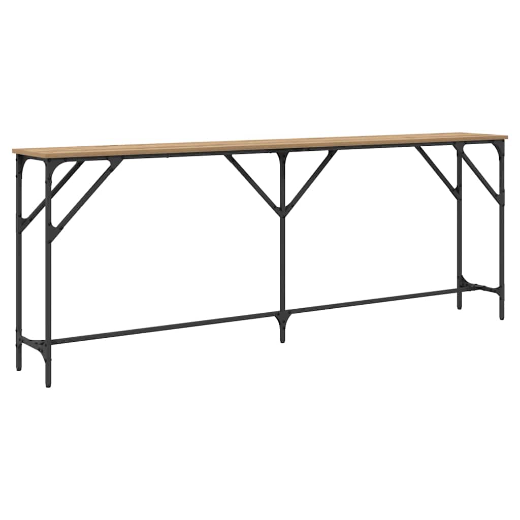 Masă console stejar artizanal 200 x 29 x 75 cm GartenMobel Dekor