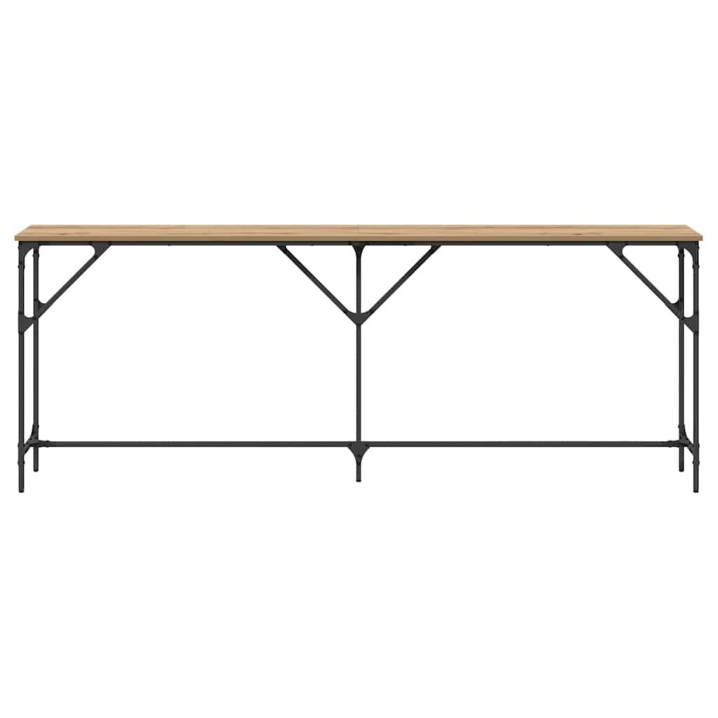 Masă console stejar artizanal 200 x 29 x 75 cm GartenMobel Dekor
