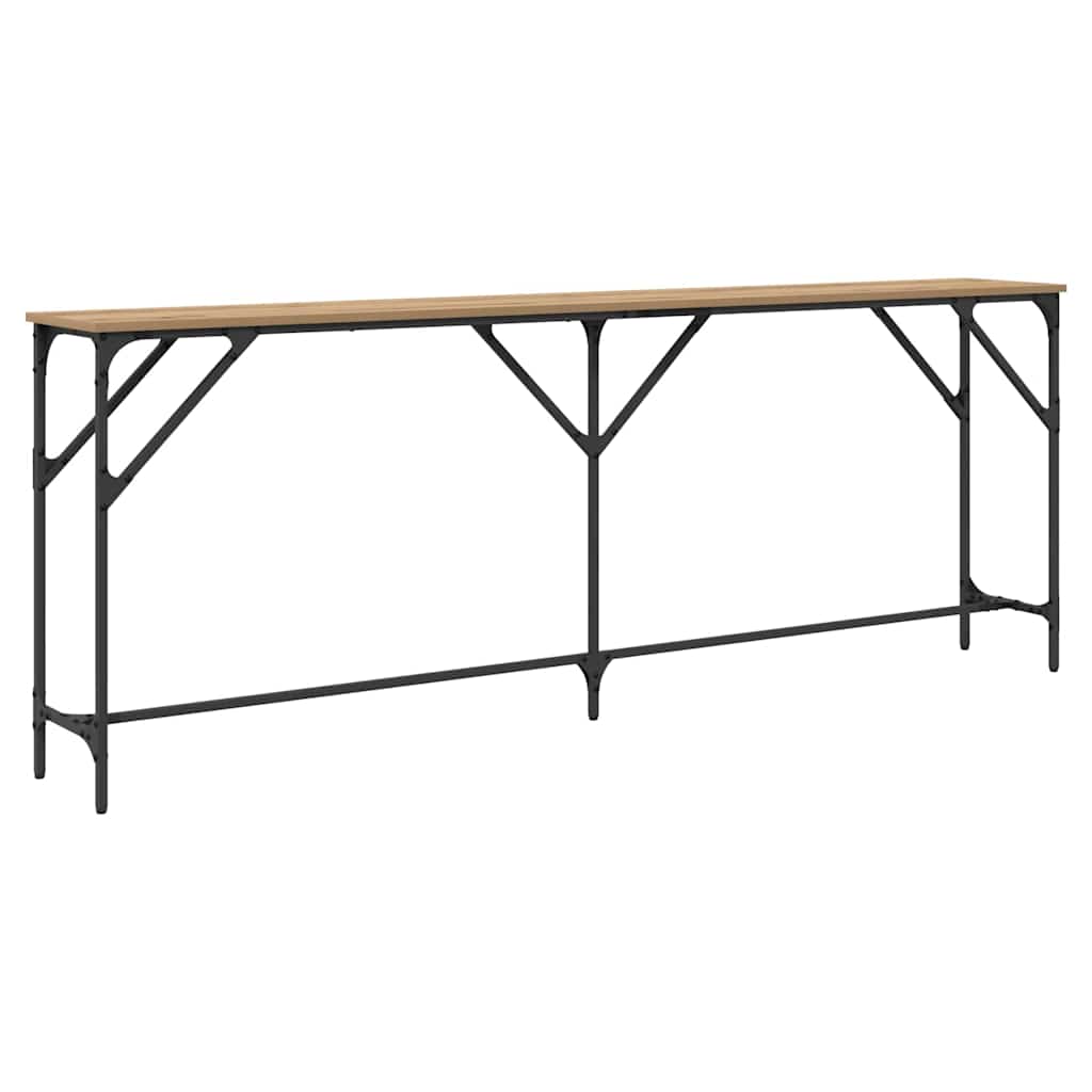 Masă console stejar artizanal 200 x 29 x 75 cm GartenMobel Dekor