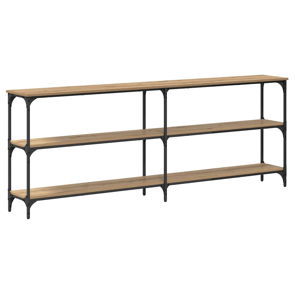 Masă de Consolă cu raft stejar artizanal 200 x 29 x 75 cm GartenMobel Dekor