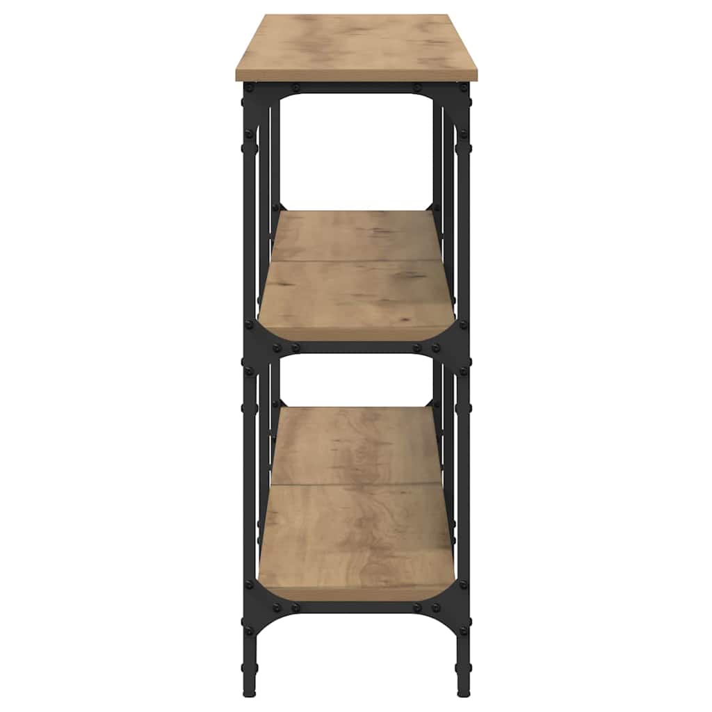 Masă de Consolă cu raft stejar artizanal 200 x 29 x 75 cm GartenMobel Dekor