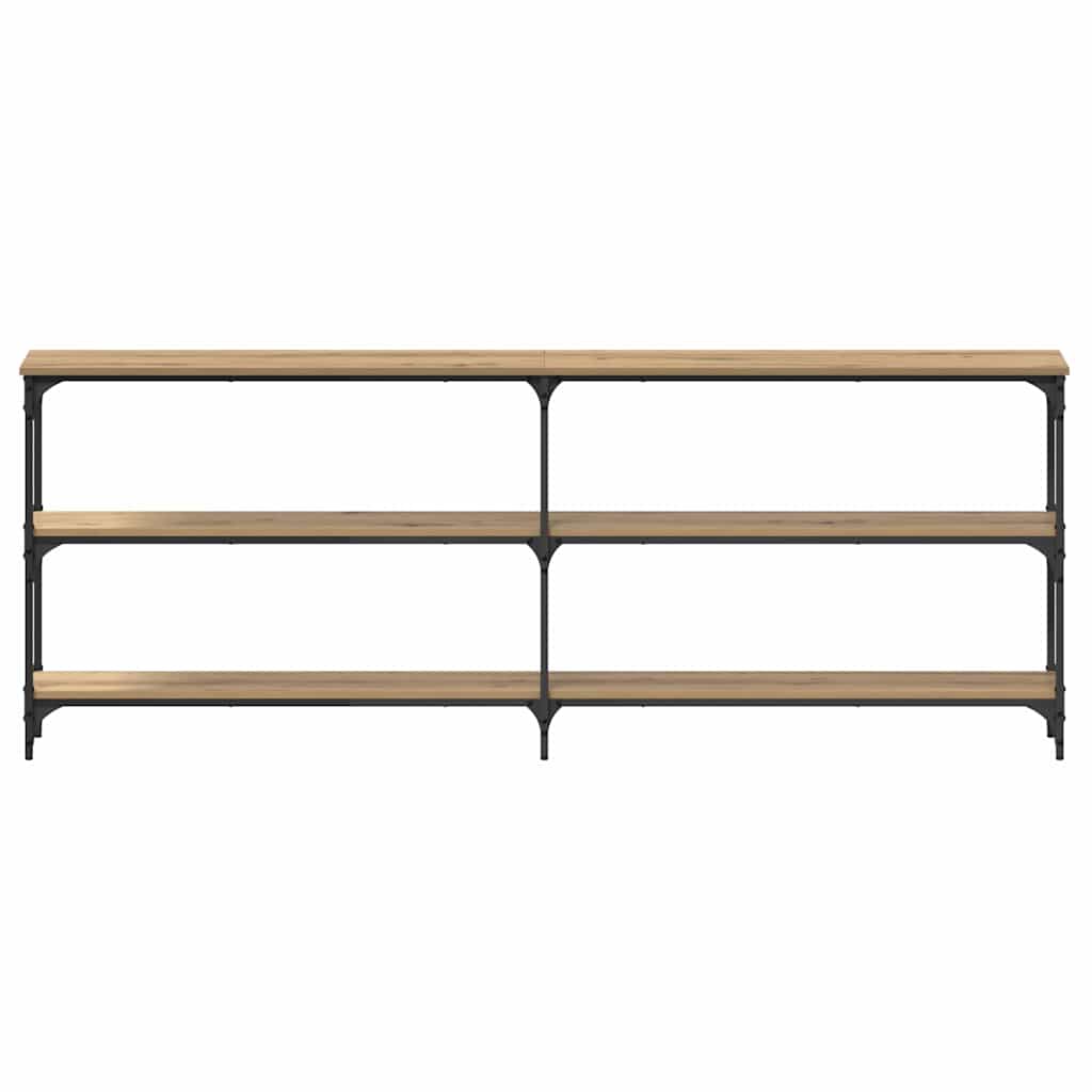 Masă de Consolă cu raft stejar artizanal 200 x 29 x 75 cm GartenMobel Dekor