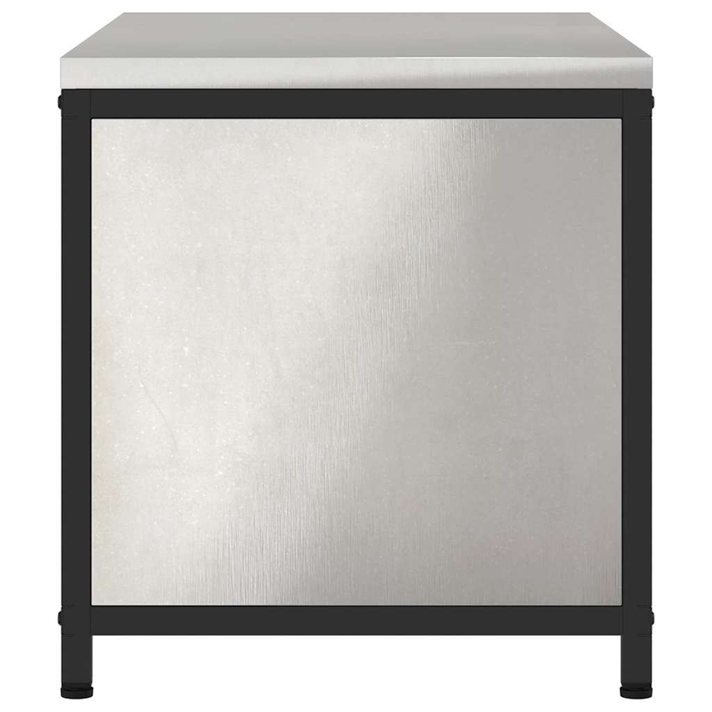 Dulap de depozitare pentru bucătărie Argintiu Oțel inoxidabil GartenMobel Dekor