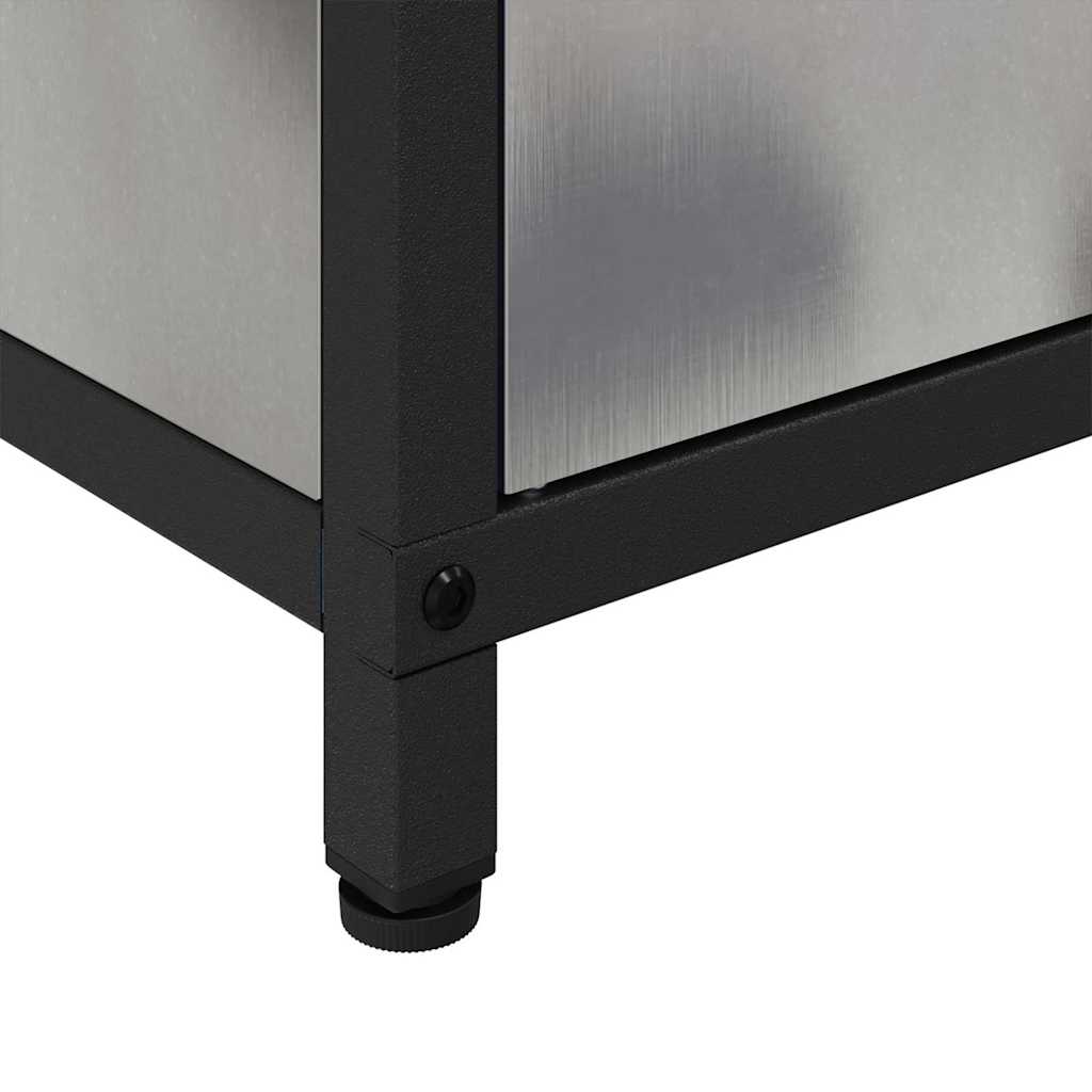 Dulap de depozitare pentru bucătărie Argintiu Oțel inoxidabil GartenMobel Dekor