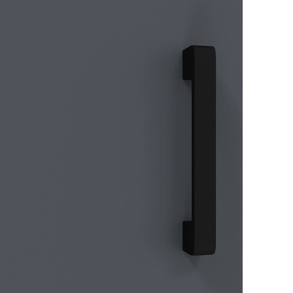 Dulap de depozitare pentru bucătărie cu raft Antracit Oţel GartenMobel Dekor