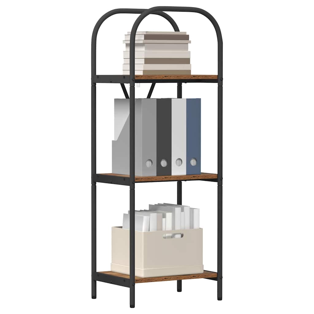 Raft pentru cărți Lemn vechi 40 x 30 x 109 cm Lemn compozit GartenMobel Dekor