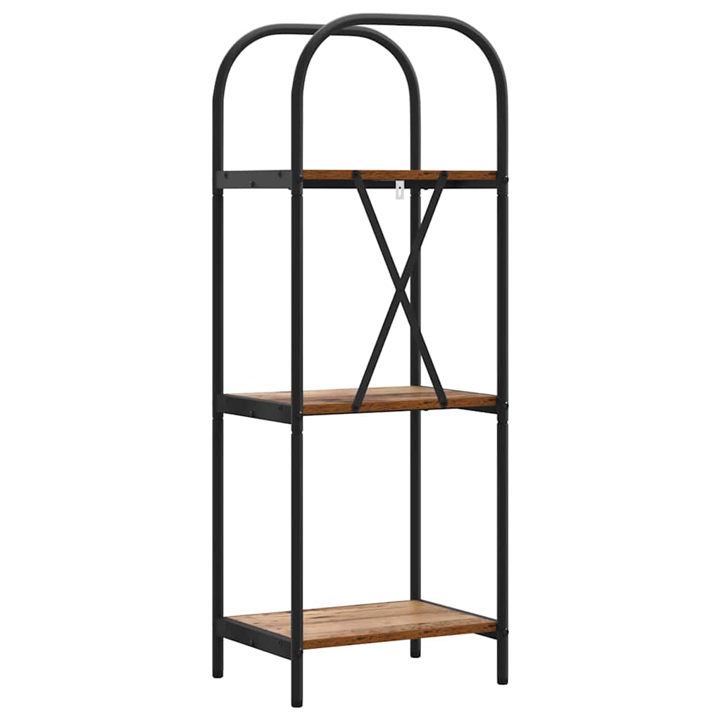 Raft pentru cărți Lemn vechi 40 x 30 x 109 cm Lemn compozit GartenMobel Dekor