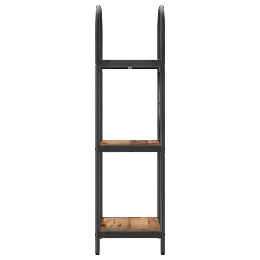 Raft pentru cărți Lemn vechi 40 x 30 x 109 cm Lemn compozit GartenMobel Dekor