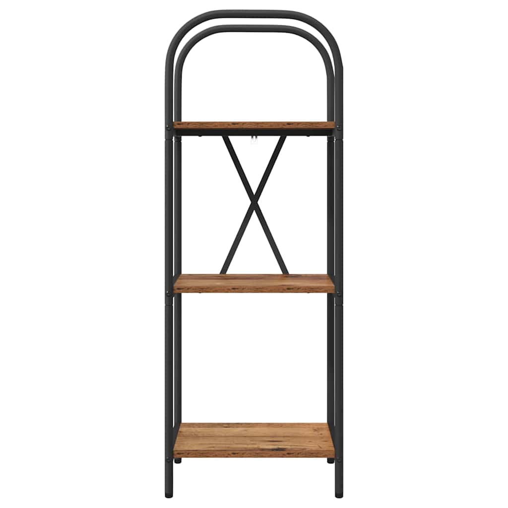 Raft pentru cărți Lemn vechi 40 x 30 x 109 cm Lemn compozit GartenMobel Dekor