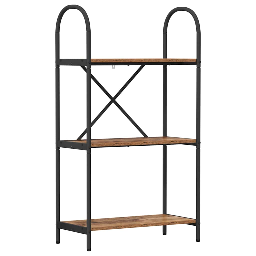 Raft pentru cărți Lemn vechi 60 x 30 x 109 cm Lemn compozit GartenMobel Dekor