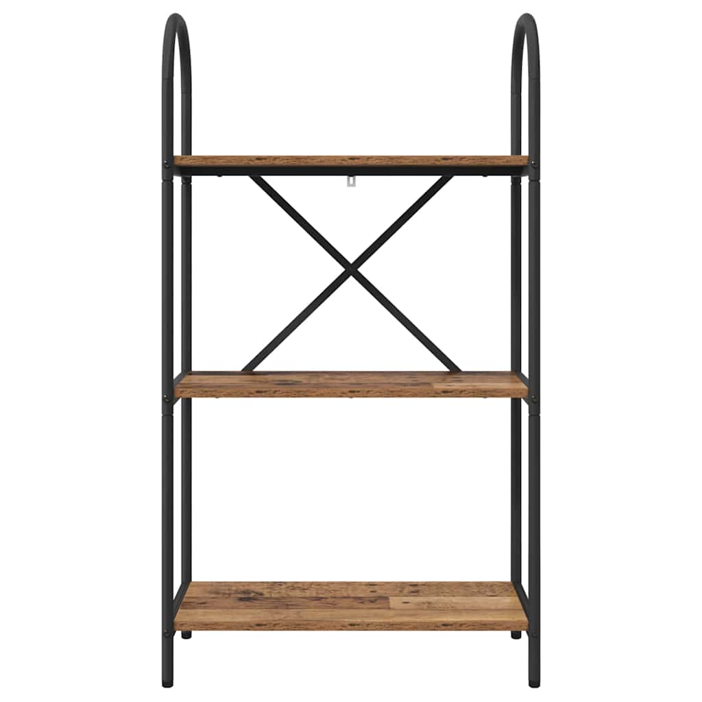 Raft pentru cărți Lemn vechi 60 x 30 x 109 cm Lemn compozit GartenMobel Dekor