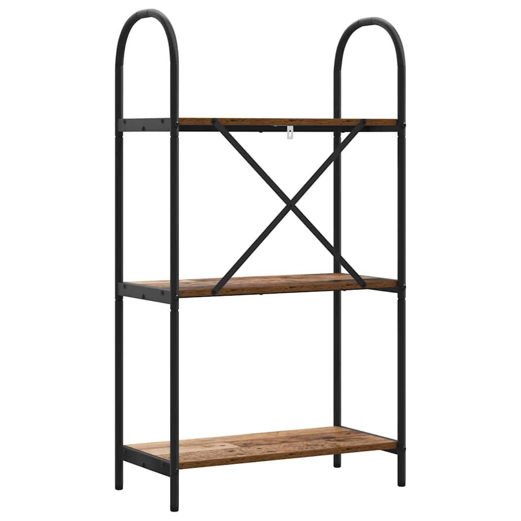 Raft pentru cărți Lemn vechi 60 x 30 x 109 cm Lemn compozit GartenMobel Dekor