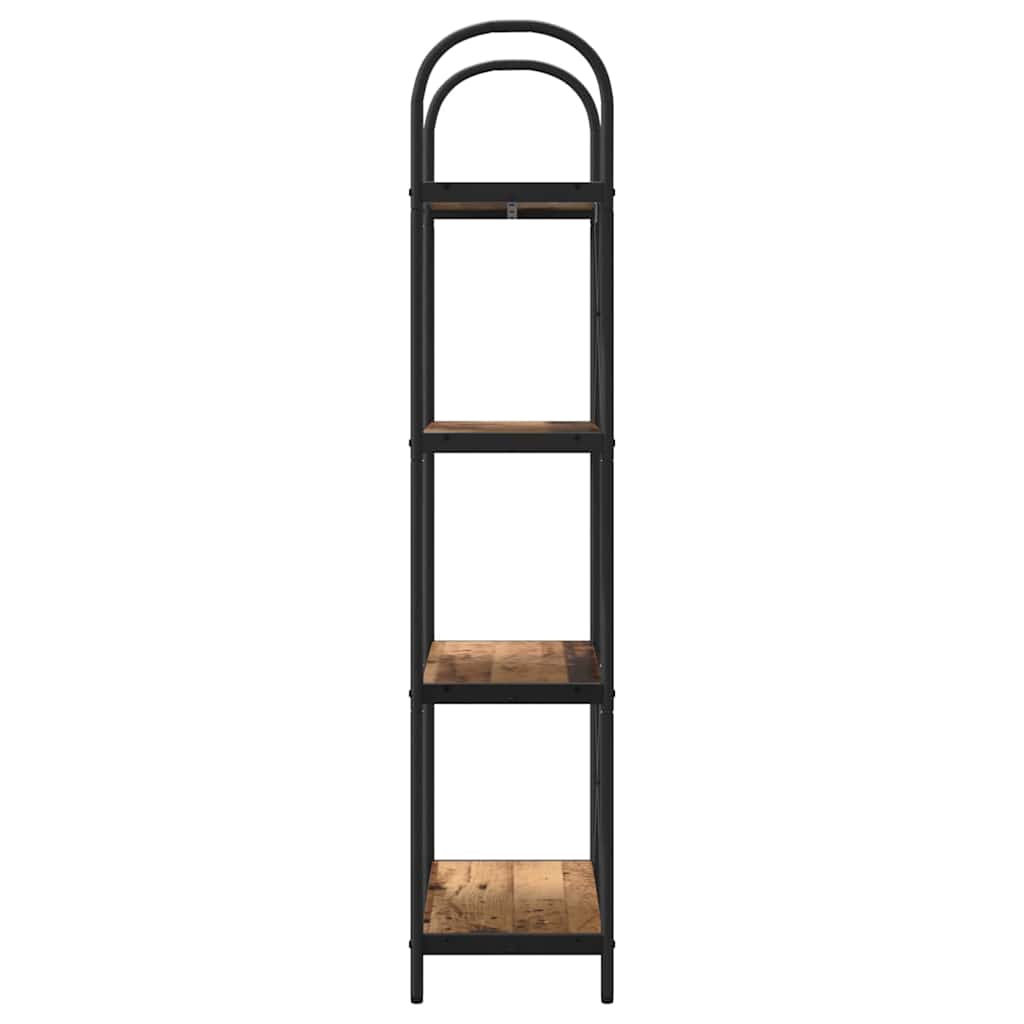 Raft pentru cărți Lemn vechi 60 x 30 x 146 cm Lemn compozit GartenMobel Dekor