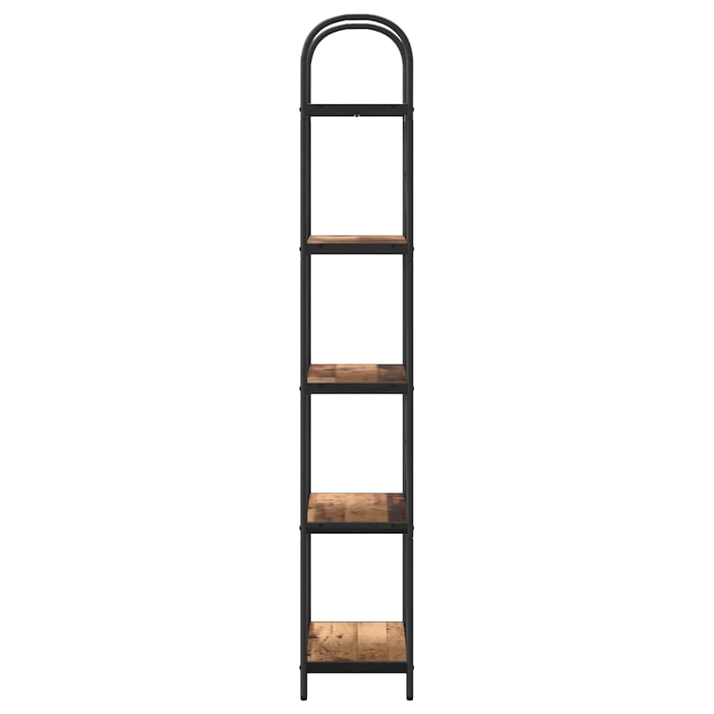 Raft pentru cărți Lemn vechi 60 x 30 x 183 cm Lemn compozit GartenMobel Dekor