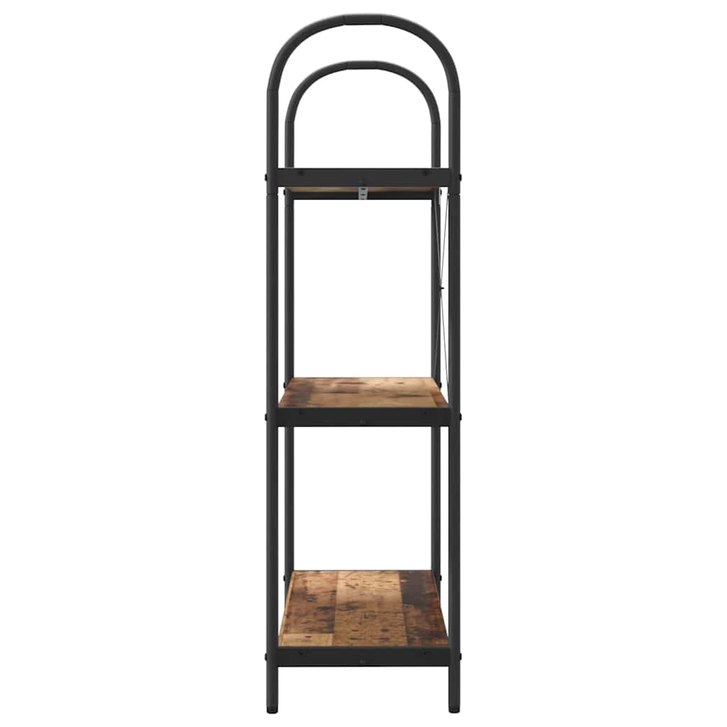 Raft pentru cărți Lemn vechi 80 x 30 x 109 cm Lemn compozit GartenMobel Dekor