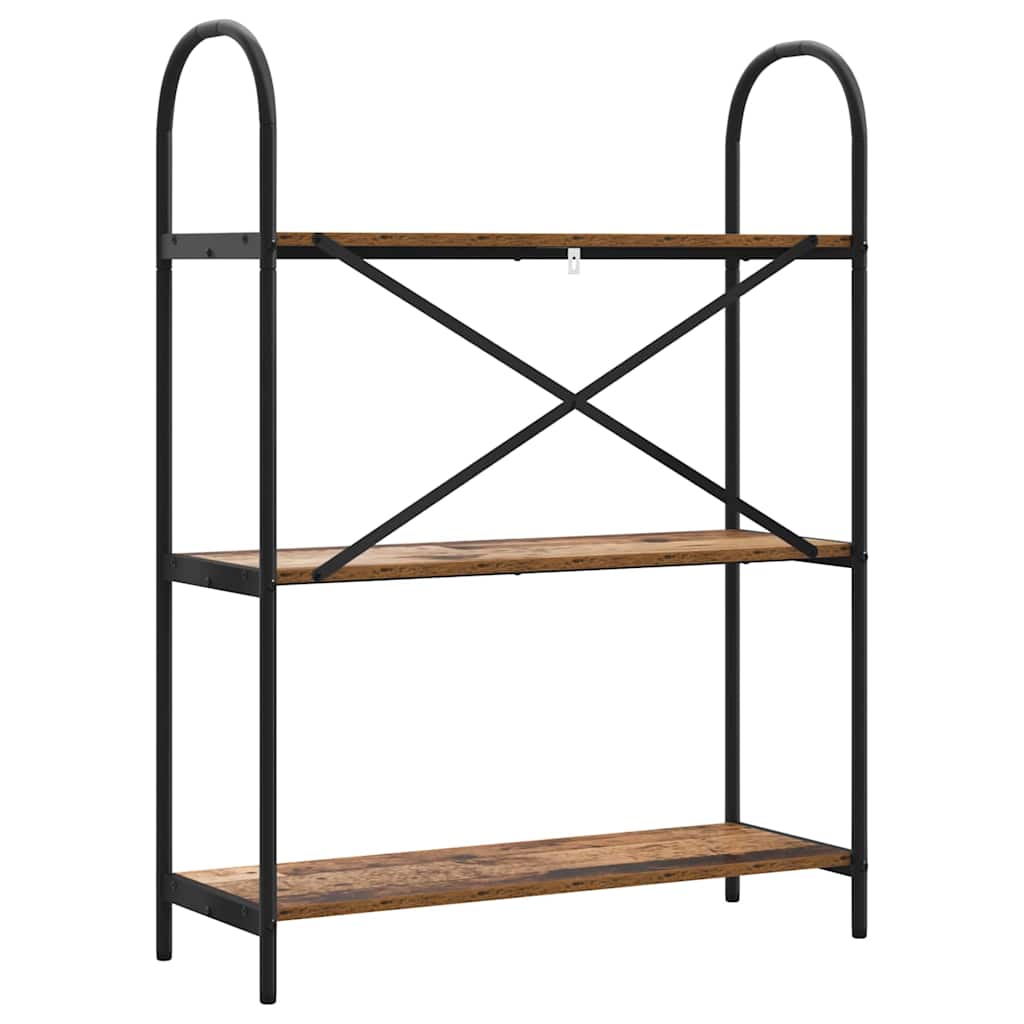 Raft pentru cărți Lemn vechi 80 x 30 x 109 cm Lemn compozit GartenMobel Dekor